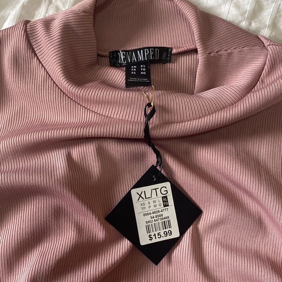 REVAMPED Mauve Pink Top Size XL - Picture 2 of 3